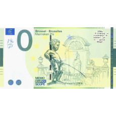 0 Euro biljet Manneken Pis Brussel - Bruxelles